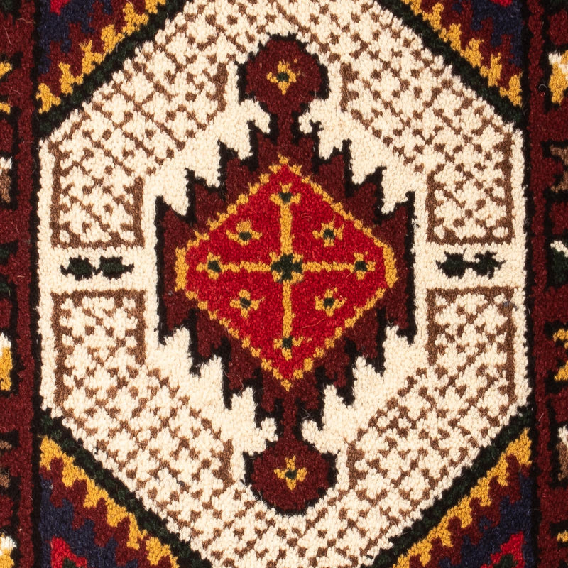 Alfombra oriental - 60 x 40 cm - rojo oscuro
