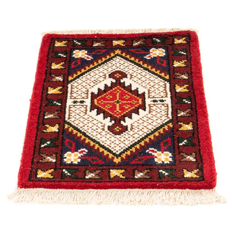 Alfombra oriental - 60 x 40 cm - rojo oscuro