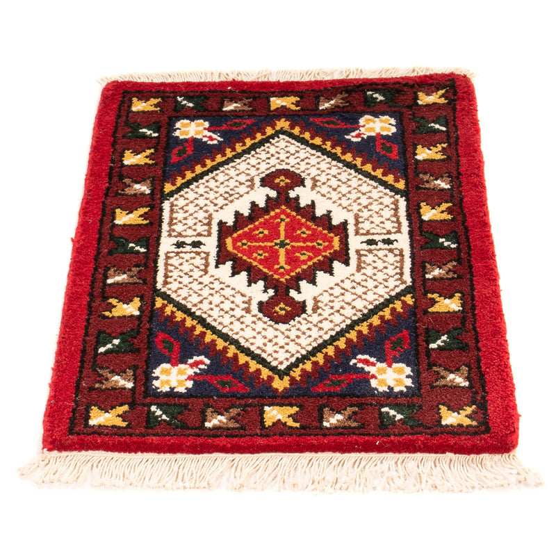 Alfombra oriental - 60 x 40 cm - rojo oscuro