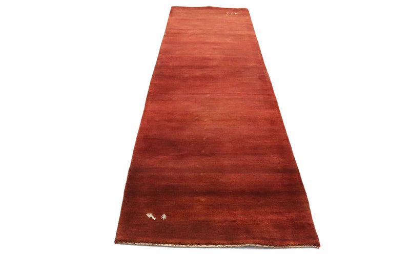 Alfombra de pasillo Alfombra Gabbeh - Loribaft Persa - 280 x 81 cm - marrón