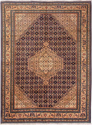 Alfombra persa - Nómada - 256 x 195 cm - azul