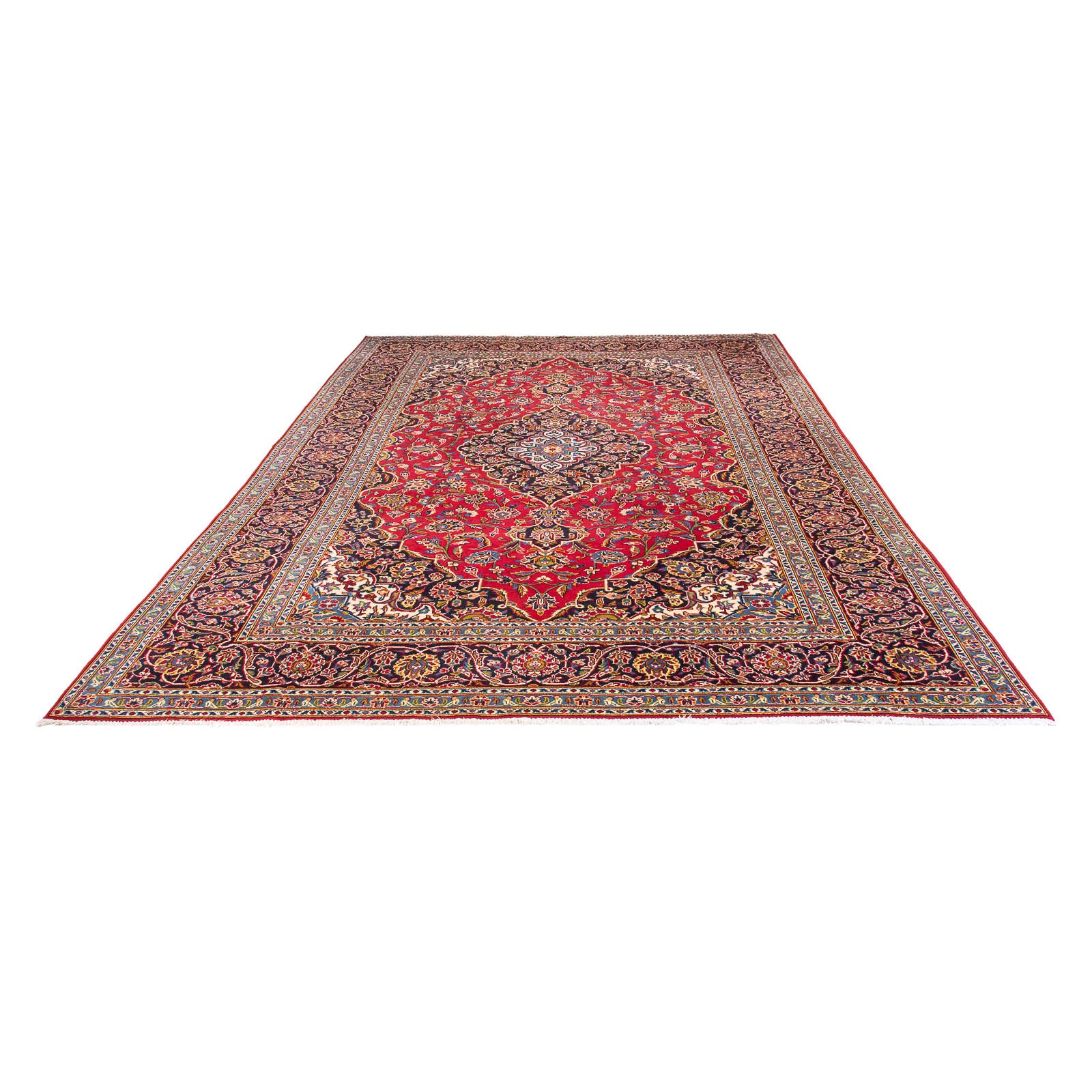 Alfombra persa - Keshan - 346 x 243 cm - rojo