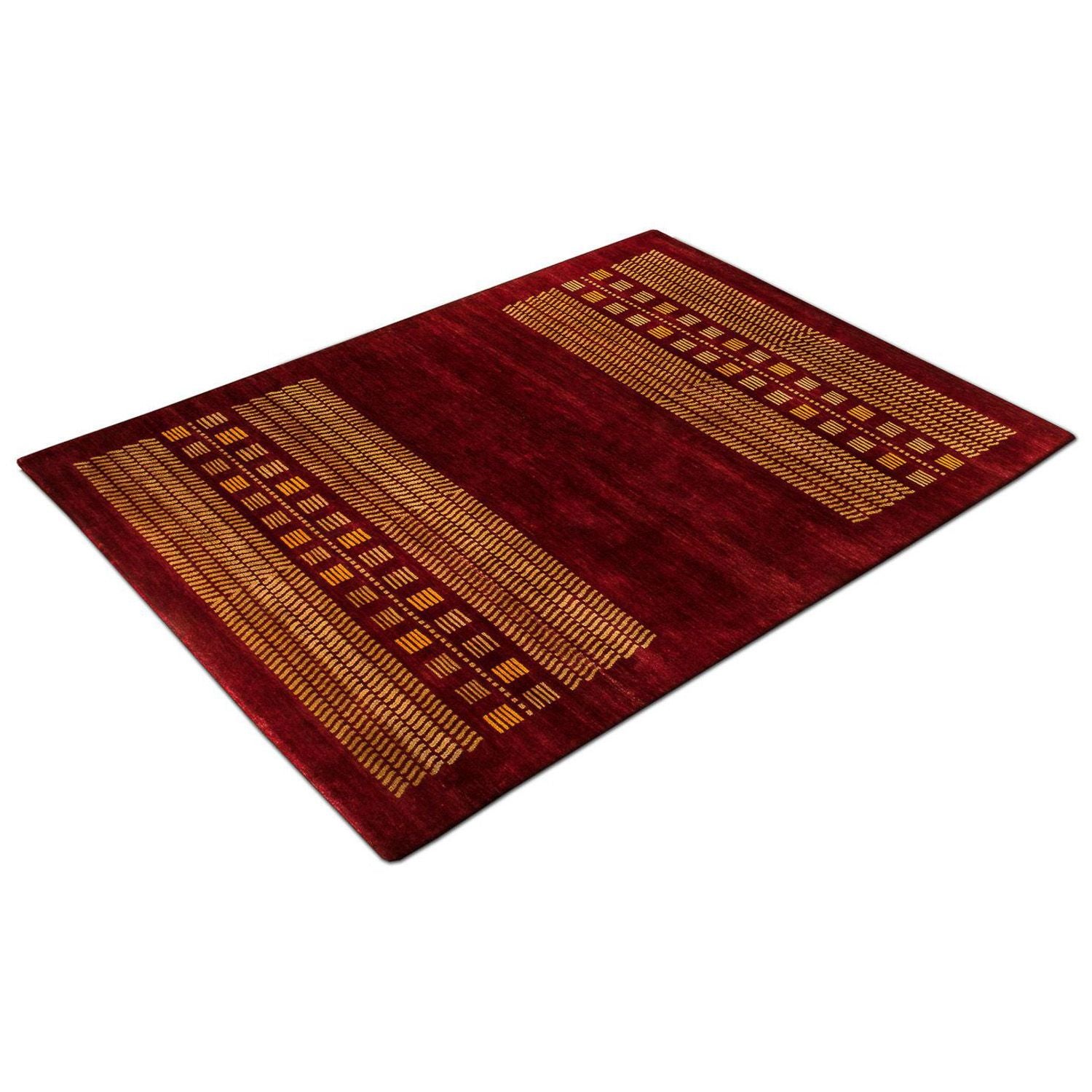 Alfombra Gabbeh - Loribaft Persa - 240 x 175 cm - rojo