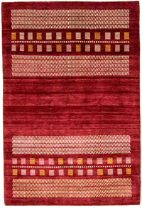 Alfombra Gabbeh - Loribaft Persa - 300 x 198 cm - rojo