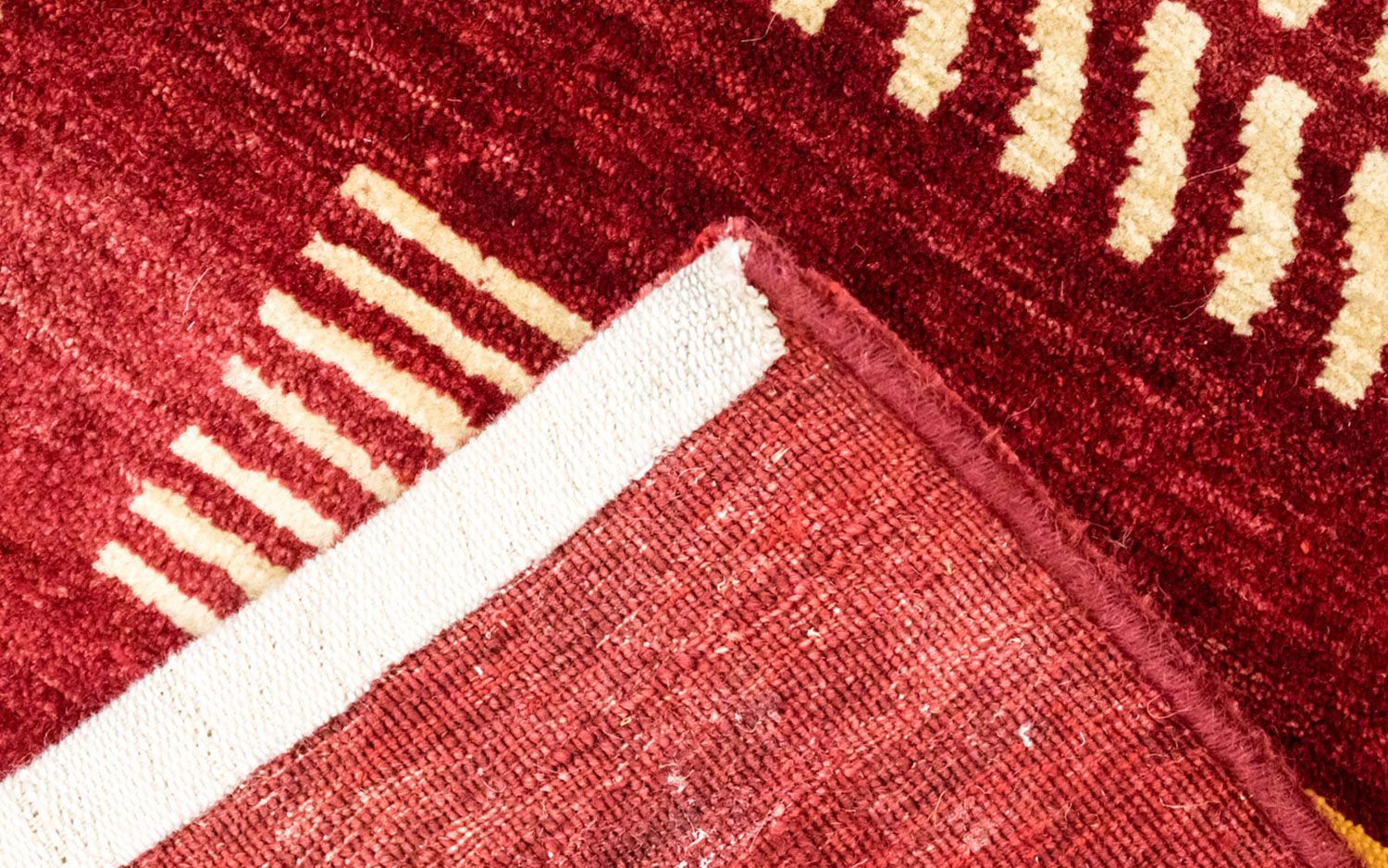 Alfombra Gabbeh - Loribaft Persa - 300 x 198 cm - rojo