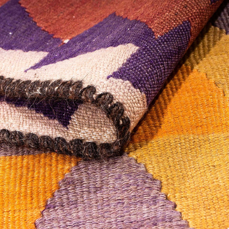 Alfombra de pasillo Alfombra Kelim - Antigua - 310 x 150 cm - multicolor