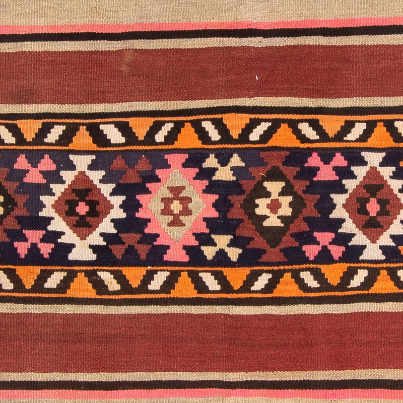 Alfombra de pasillo Alfombra Kelim - Antigua - 360 x 140 cm - multicolor