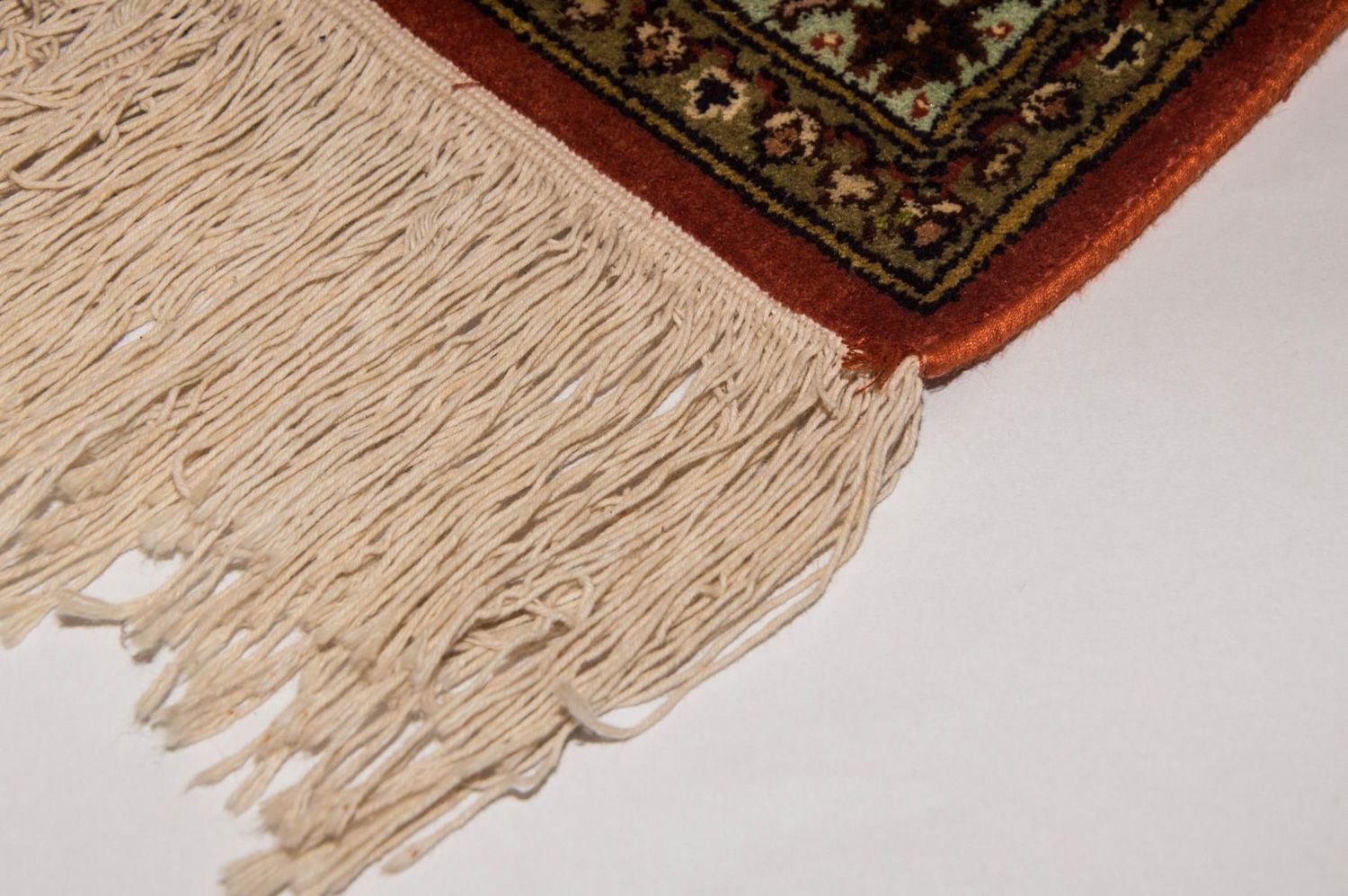 Alfombra de seda - Seda de Cachemira - 244 x 168 cm - naranja