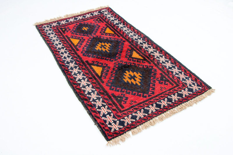 Alfombra Belutsch - 136 x 76 cm - rojo