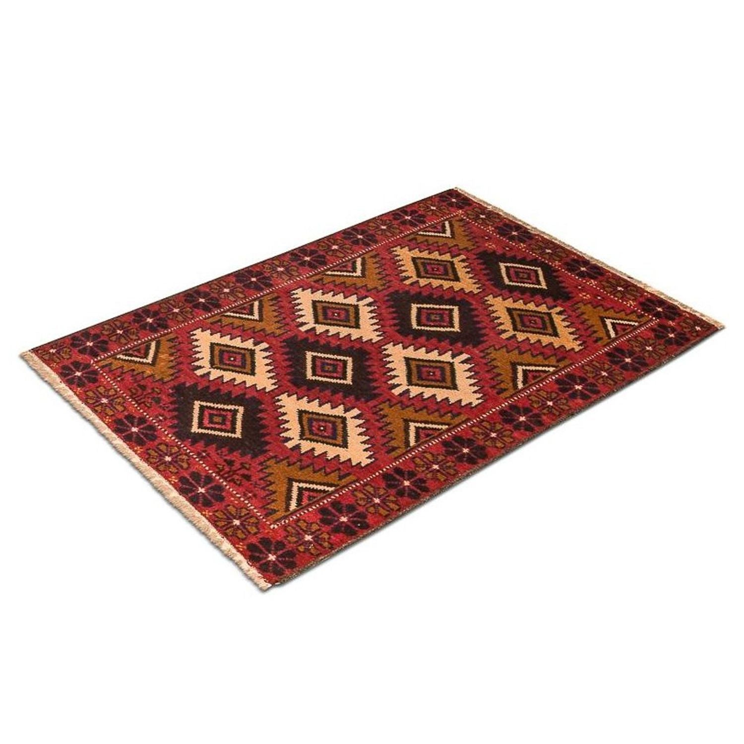 Alfombra Belutsch - 118 x 79 cm - rojo