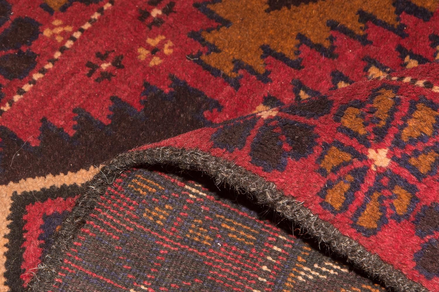 Alfombra Belutsch - 118 x 79 cm - rojo