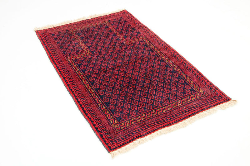 Alfombra Belutsch - 122 x 80 cm - rojo