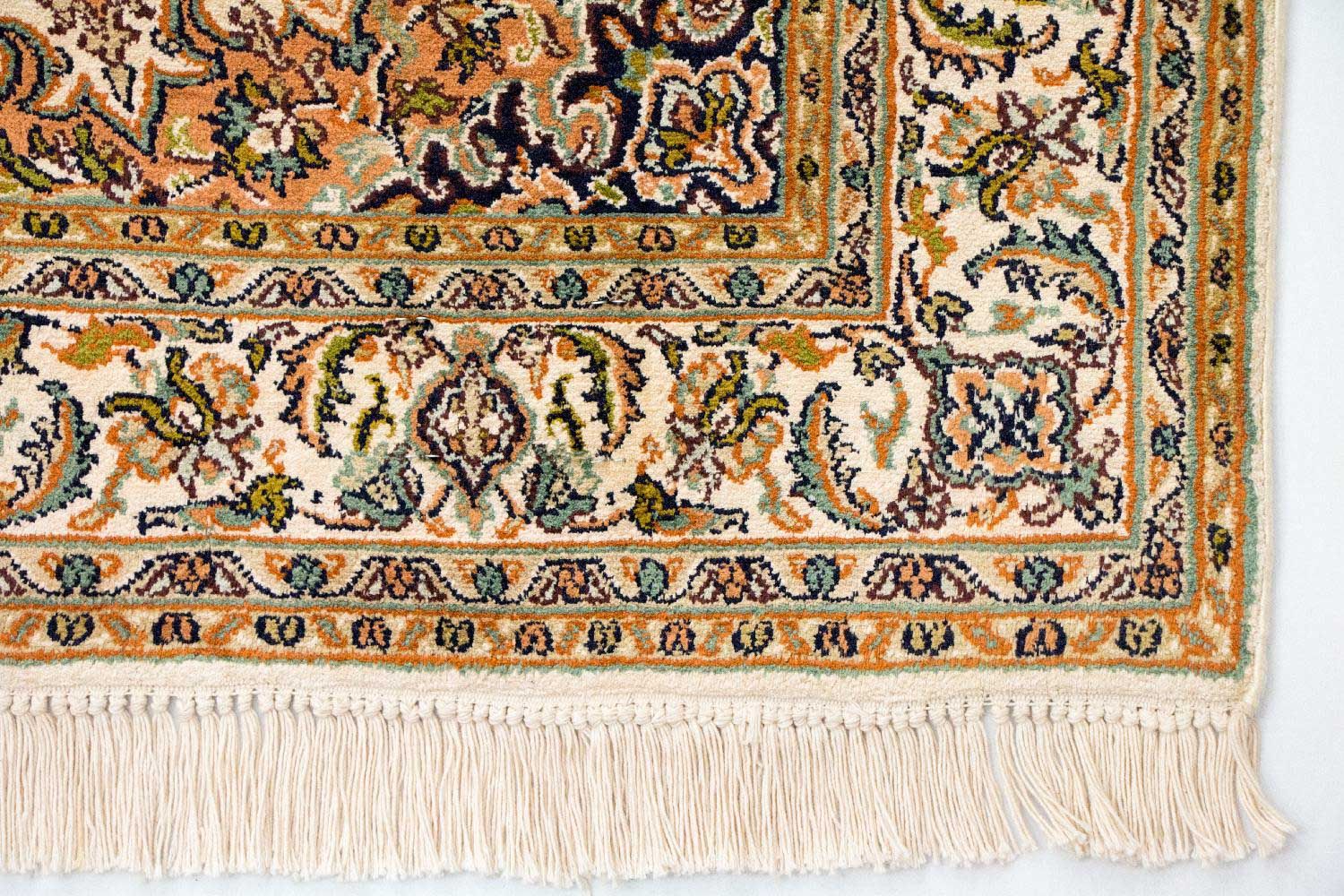 Alfombra de seda - Seda de Cachemira - 149 x 89 cm - beige