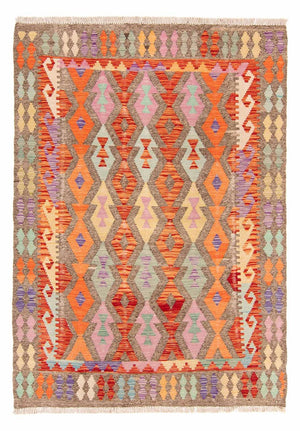 Alfombra Kelim - Splash - 207 x 155 cm - multicolor