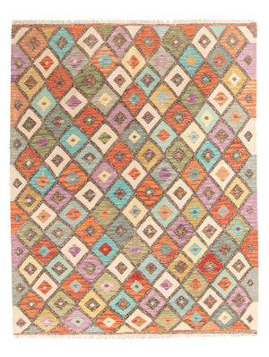 Alfombra Kelim - Splash - 195 x 155 cm - multicolor