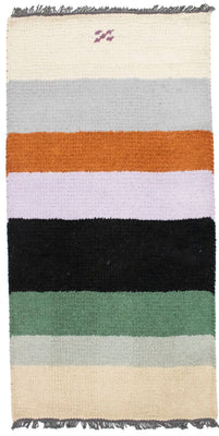 Alfombra de Nepal - 140 x 70 cm - multicolor