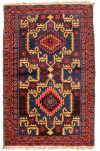 Alfombra Belutsch - 129 x 77 cm - multicolor