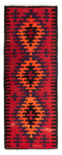 Alfombra de pasillo Alfombra Kelim - Antigua - 320 x 120 cm - multicolor