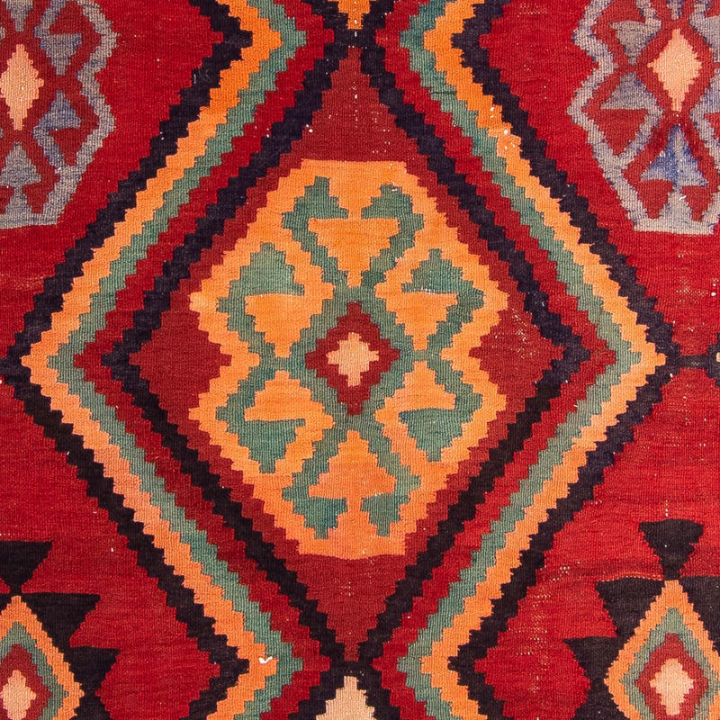 Alfombra de pasillo Alfombra Kelim - Antigua - 350 x 135 cm - multicolor