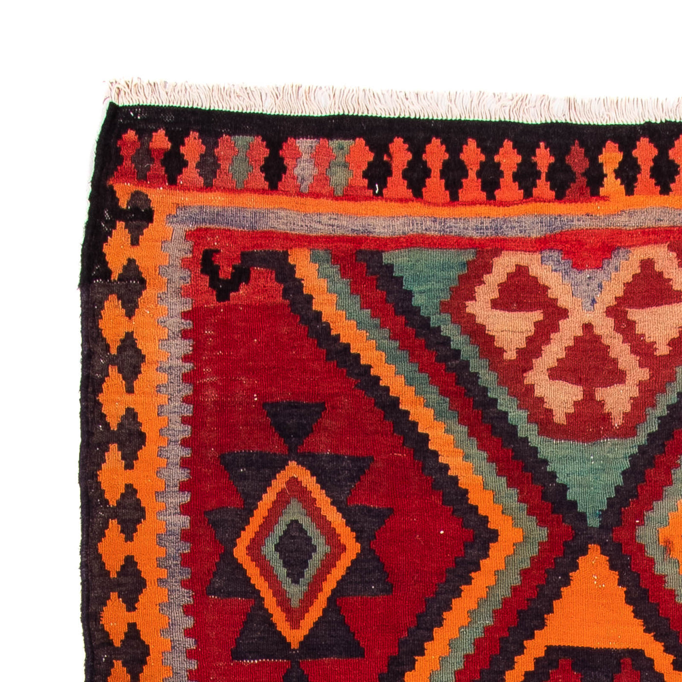 Kilim antiguo Alfombra 350x135cm