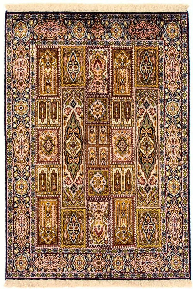 Alfombra de seda - Seda de Cachemira - 157 x 93 cm - multicolor