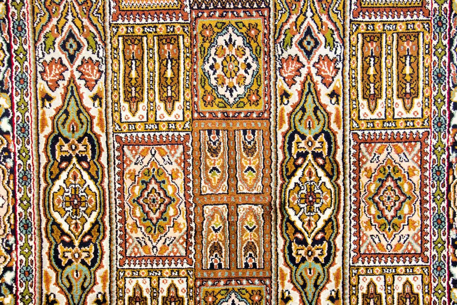 Alfombra de seda - Seda de Cachemira - 157 x 93 cm - multicolor