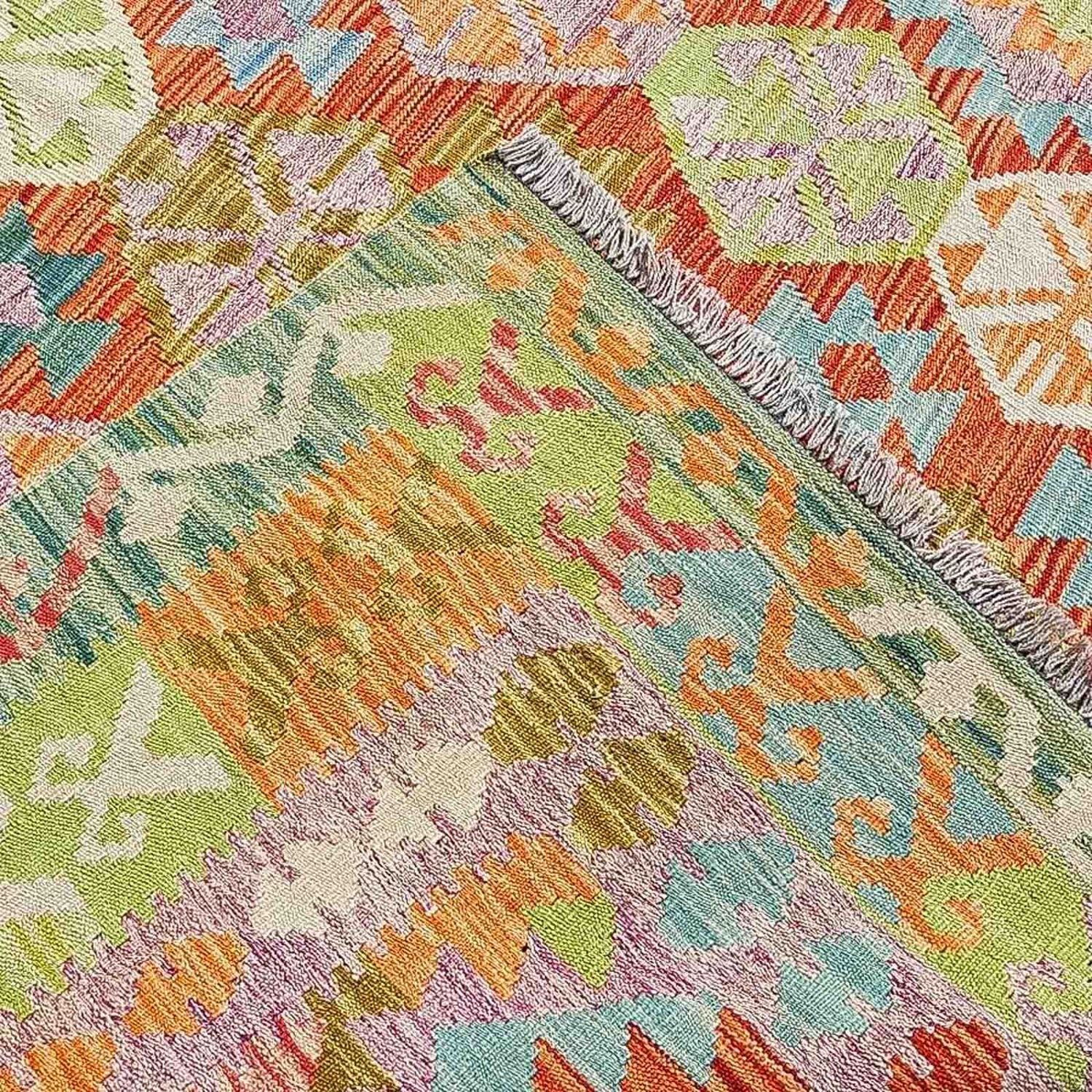 Alfombra Kelim - Splash - 300 x 206 cm - multicolor