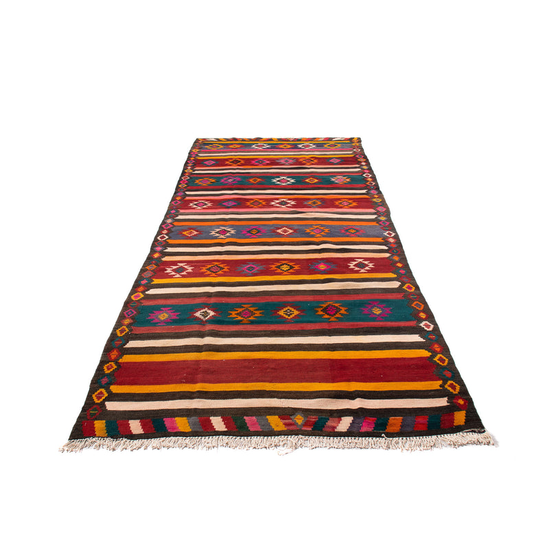 Alfombra de pasillo Alfombra Kelim - Antigua - 330 x 145 cm - multicolor