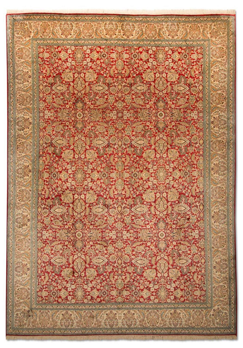 Alfombra de seda - Seda de Cachemira - 311 x 211 cm - rojo