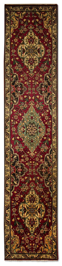 Alfombra de pasillo Alfombra persa - Tabriz - 385 x 73 cm - rojo
