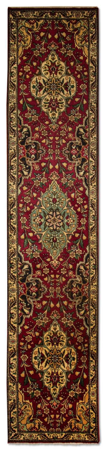 Alfombra de pasillo Alfombra persa - Tabriz - 385 x 73 cm - rojo