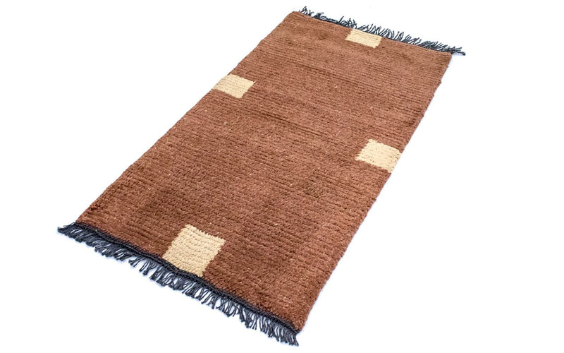 Alfombra de Nepal - 140 x 70 cm - marrón