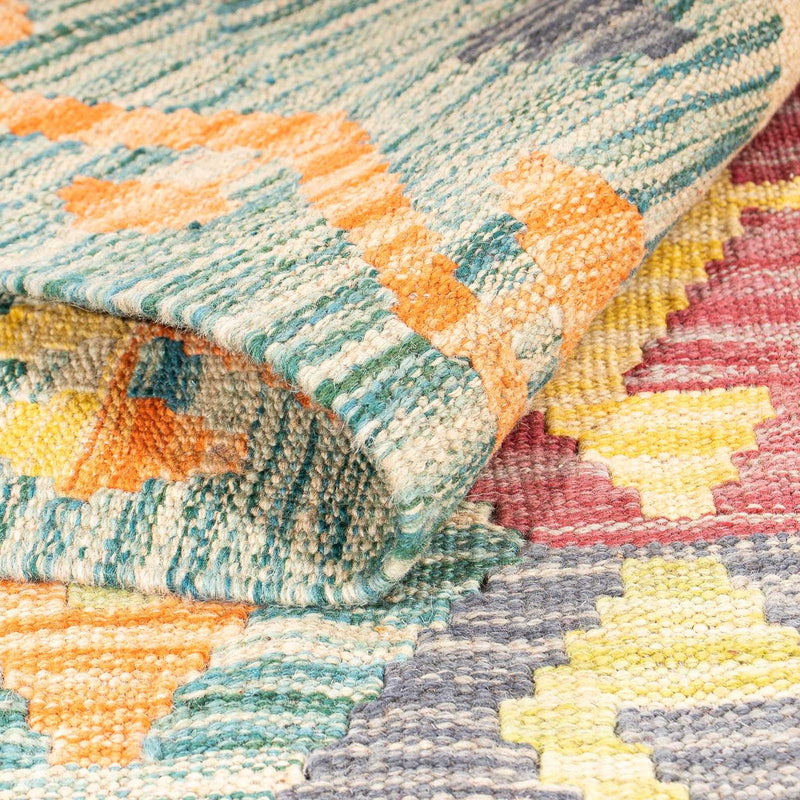 Alfombra Kelim - Splash - 154 x 102 cm - multicolor