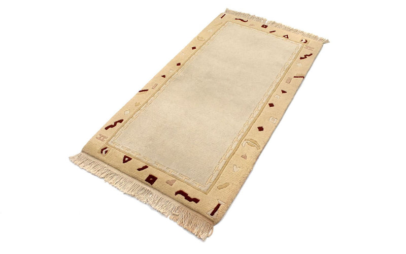 Alfombra de Nepal - 140 x 70 cm - beige