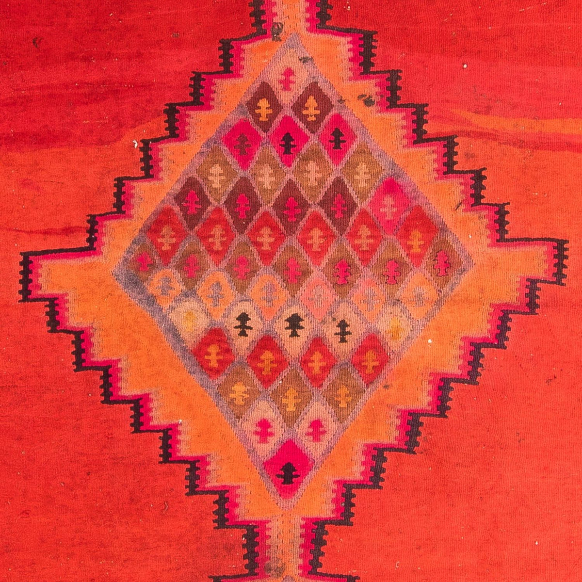 Alfombra de pasillo Alfombra Kelim - Antigua - 380 x 180 cm - multicolor