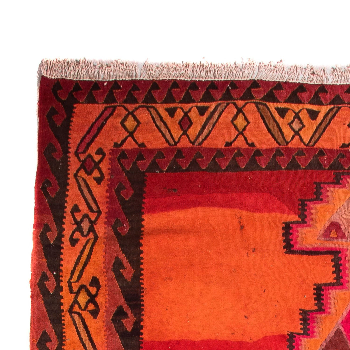Kilim antiguo Alfombra 380x180cm