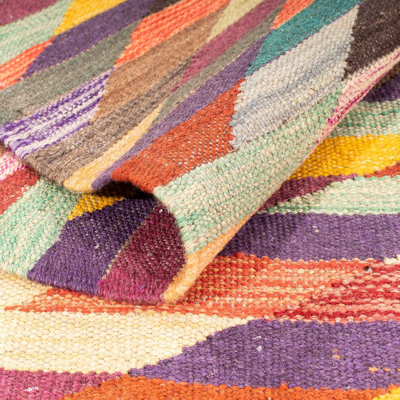Alfombra Kelim - Tendencia - 215 x 166 cm - multicolor