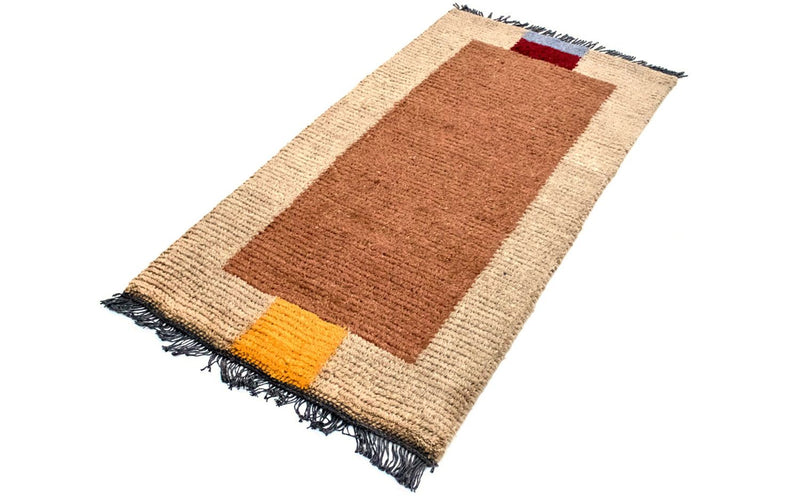 Alfombra de Nepal - 140 x 70 cm - marrón