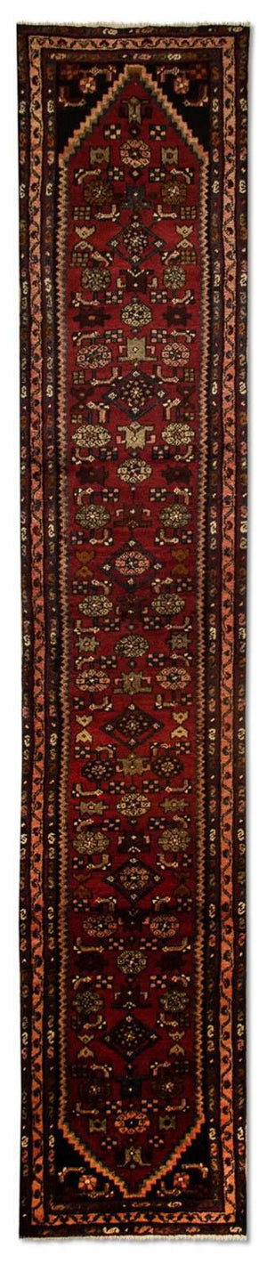 Alfombra de pasillo Alfombra persa - Nómada - 408 x 74 cm - rojo