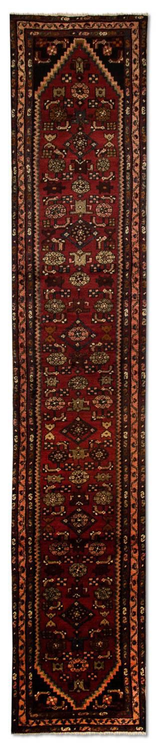 Alfombra de pasillo Alfombra persa - Nómada - 408 x 74 cm - rojo