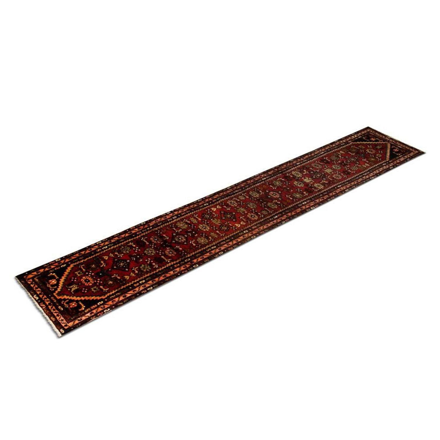 Alfombra de pasillo Alfombra persa - Nómada - 408 x 74 cm - rojo
