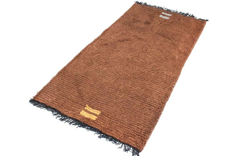 Alfombra de Nepal - 140 x 70 cm - marrón