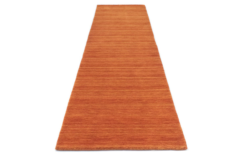 Alfombra de pasillo Alfombra de lana - 295 x 75 cm - naranja