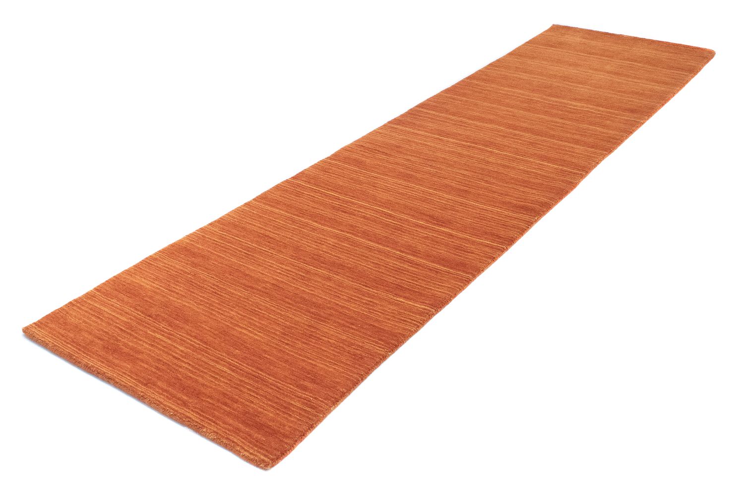 Alfombra de pasillo Alfombra de lana - 295 x 75 cm - naranja