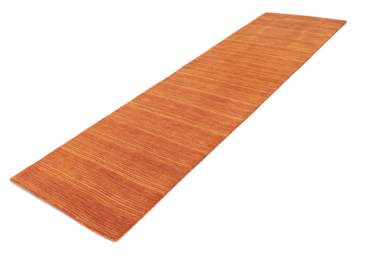 Alfombra de pasillo Alfombra de lana - 295 x 75 cm - naranja
