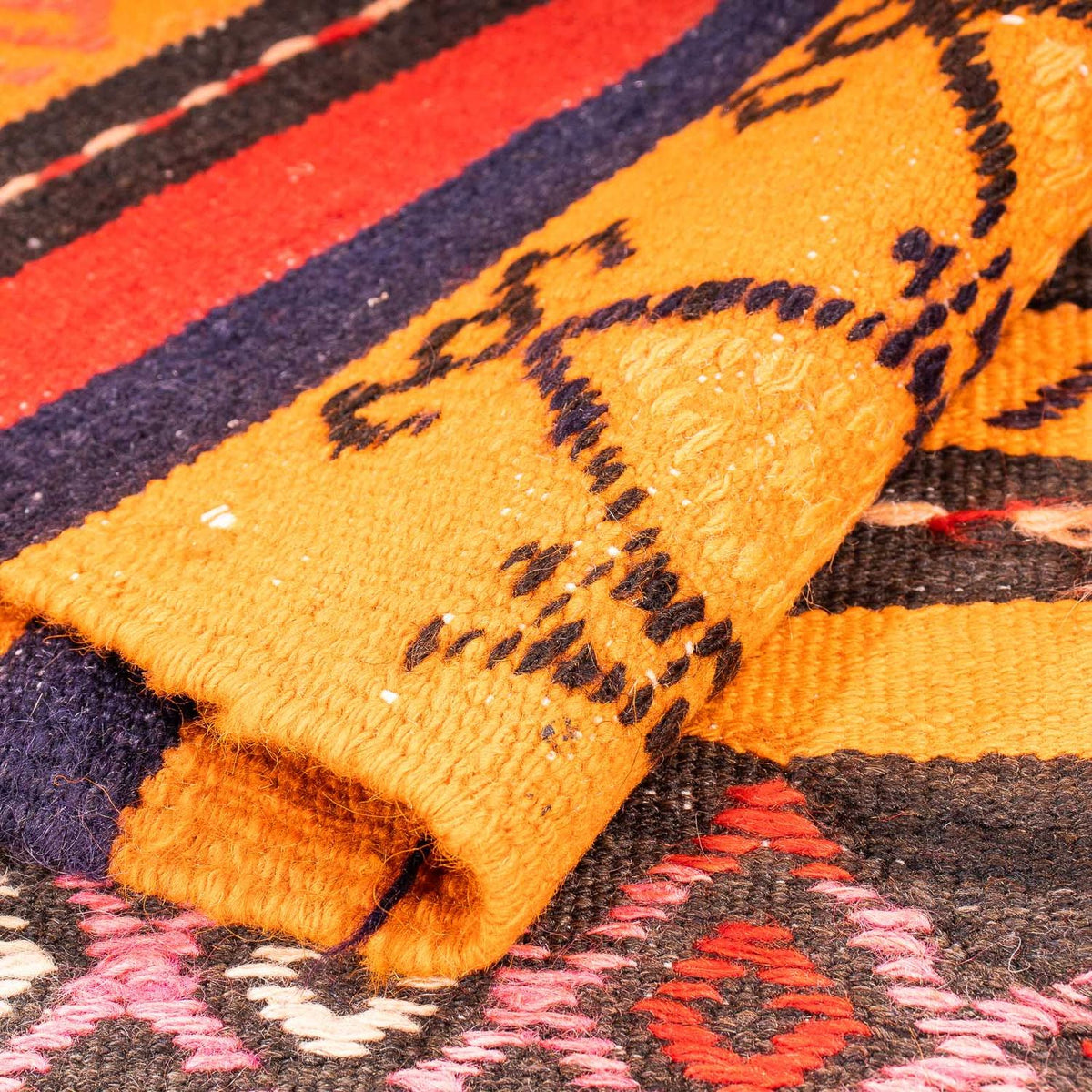 Alfombra Kelim - Antigua - 220 x 150 cm - multicolor