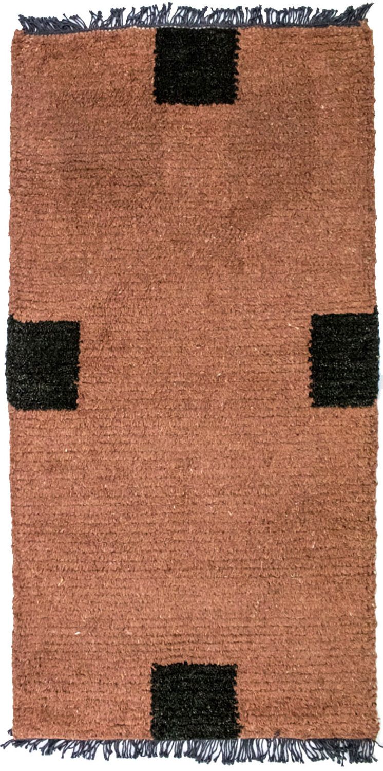 Alfombra de Nepal - 140 x 70 cm - marrón