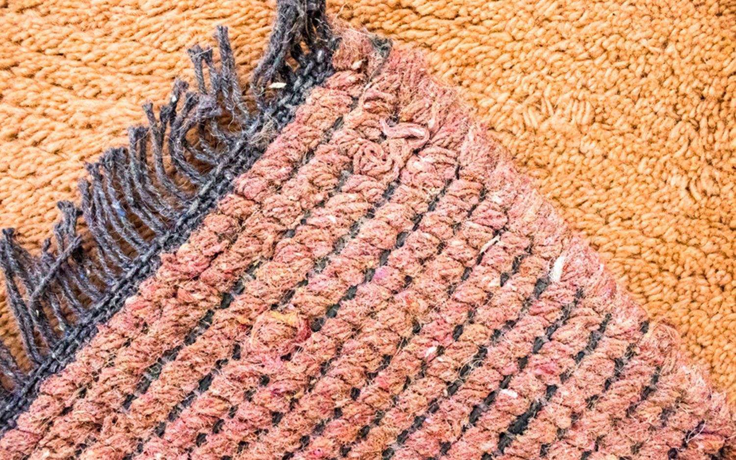 Alfombra de Nepal - 140 x 70 cm - naranja