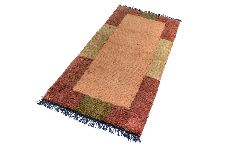 Alfombra de Nepal - 140 x 70 cm - naranja