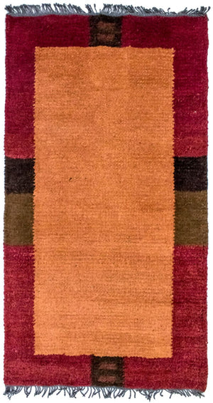 Alfombra de Nepal - 140 x 70 cm - naranja